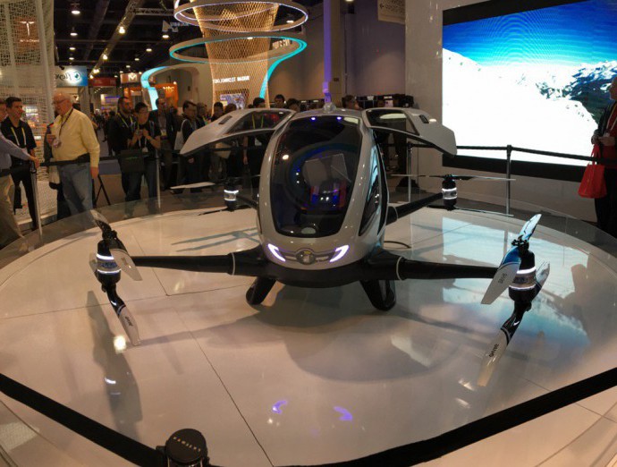 Ehang, le drone qui accueille un passager