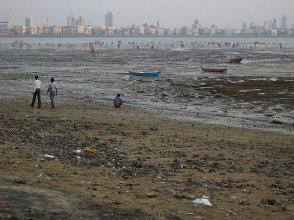 Plage chowpatty en Inde