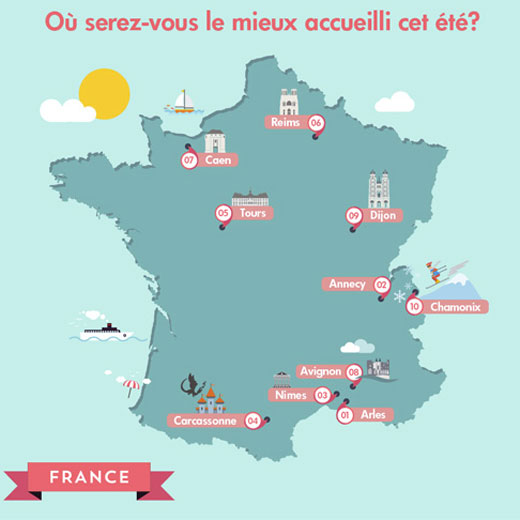 carte de france des villes les plus accueillantes