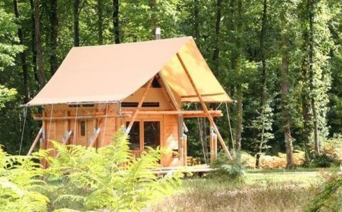 glamping en cabane en bois