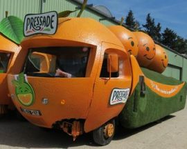 Véhicules caravane publicitaire tour de France bazoches