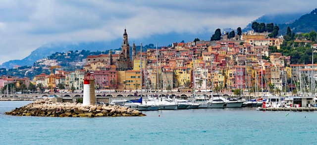 Menton dans la Côte d'Azur